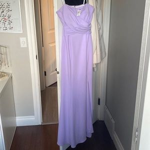 Purple gown size 6 with a slit